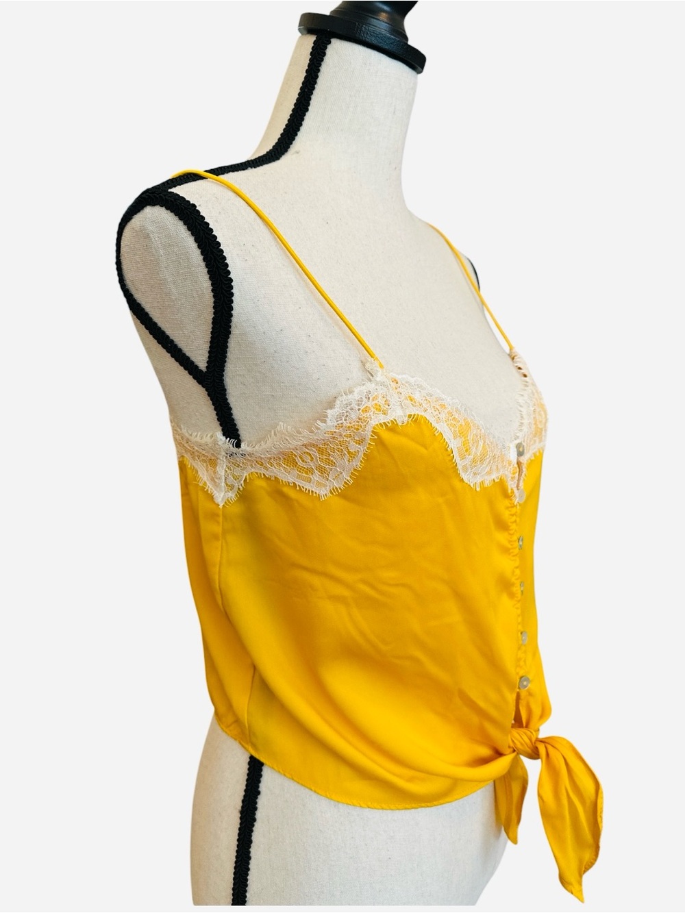 Urban Outfitters Out From Under Satin Lace Cami Dainty Coquette Fairy Grunge | S - Picture 4 of 8
